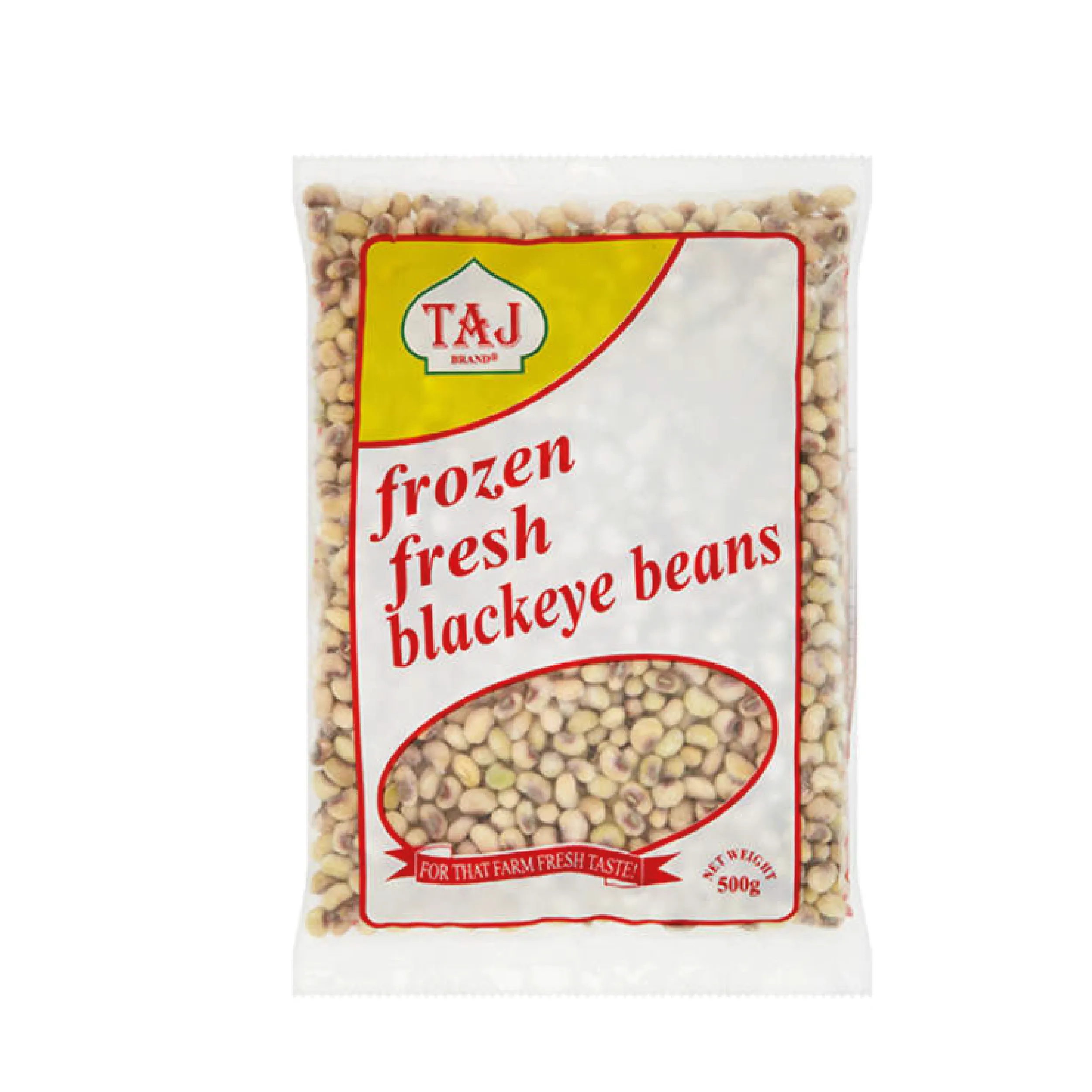 Pkt-03 Taj Frozen Fresh Blackeye Beans (500g) - Image 1