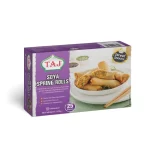 Taj Street Snacks Soya Spring Rolls – 875g | 25 Pieces of Handmade Spiced Soya & Vegetable Rolls