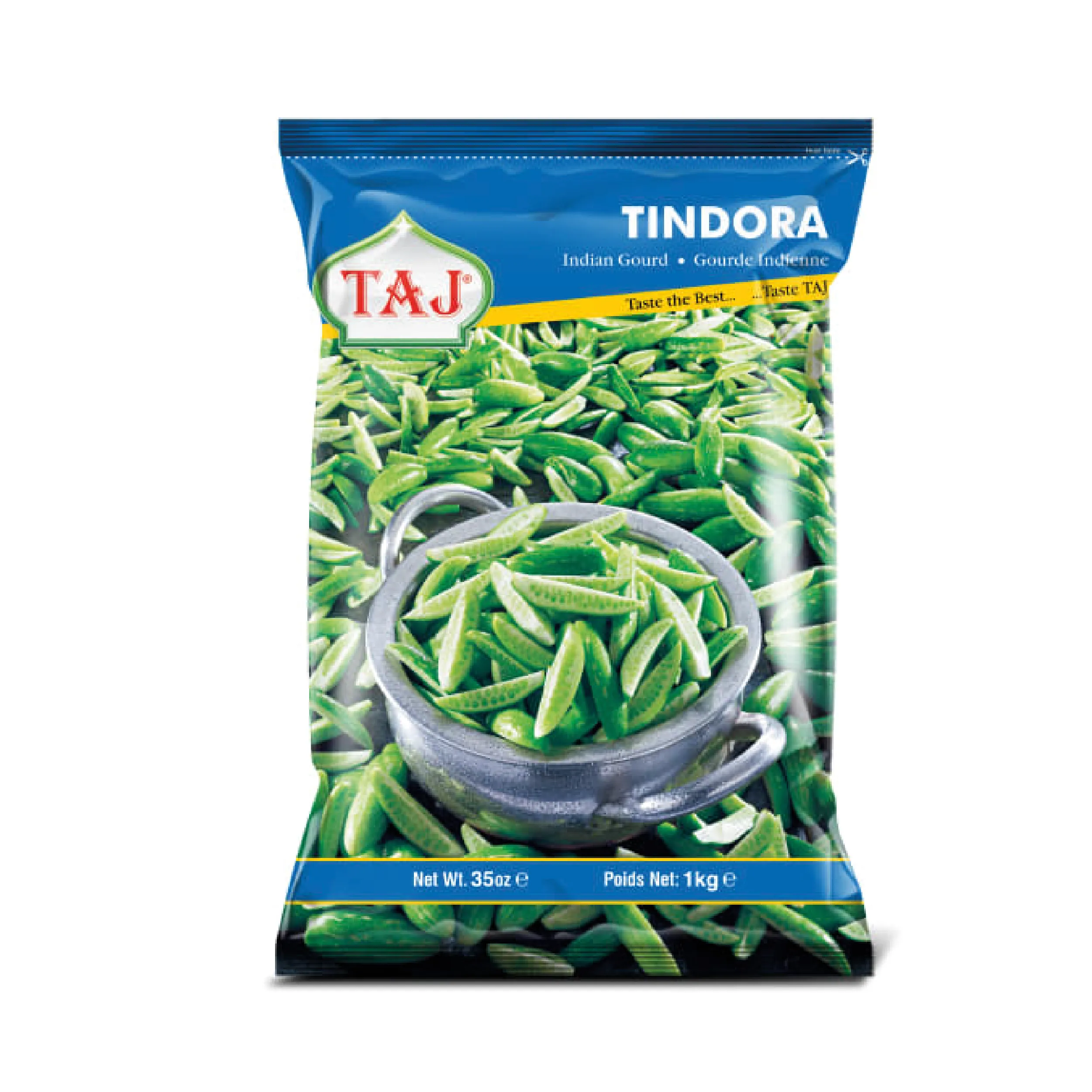 Pkt-56 Taj Frozen Tindora (Ivy Gourd) – 1kg Bulk Pack | Premium Sliced & Ready-to-Cook Indian Gourd - Image 1