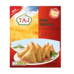 Taj Heat & Eat Meat Samosas – 600g | Handmade Mutton & Vegetable Filling