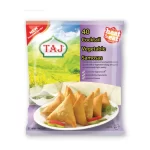 Taj Heat & Eat 40 Cocktail Vegetable Samosas – Handmade & Authentically Spiced Appetizers