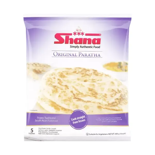 91 Shana Original Paratha – 400g | 5 Pieces of Frozen Traditional South Asian Flatbread - Image 1
