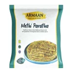 Armaan Methi Paratha – 400g | 5 Pieces of Traditional Whole Wheat Flatbread Infused with Fenugreek